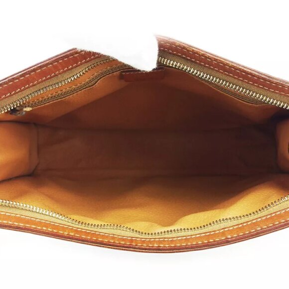 CELINE clutch bag macadam beige PVC ?~ leather Authentic used T19065 - Picture 9 of 9